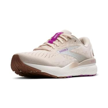 Imagem de Brooks Tênis de corrida feminino Ghost 16 Neutral, Amêndoa pêssego/coco/roxo, 40