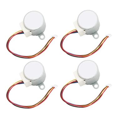 Imagem de Motor de Passo de Bobina de Cobre Poderoso Com 10 Peças para Ventiladores de Móveis e Condicionadores de Ar, Conjunto de Motor de Passo de Alta Torção DC 5V para Banheiros