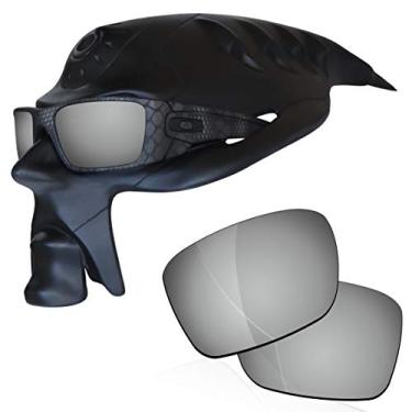 Imagem de RockShell Lentes polarizadas de substituição para óculos de sol Oakley Fuel Cell OO9096 - GT Silver