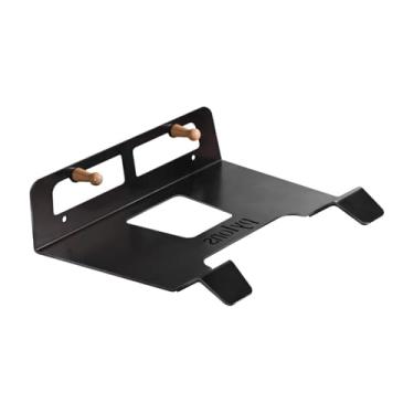 Imagem de rockible Suporte de parede para bicicleta, rack de exibição de bicicleta, economia de espaço horizontal, prateleira de armazenamento de aço resistente para, Preto