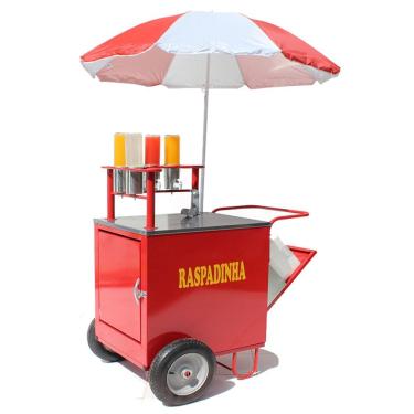 Imagem de Carrinho de raspadinha de gelo com suporte para 5 litros Mod 4219