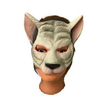 Imagem de Máscara de Gata Gatinha Gato Látex c/ Elástico Fantasia - Lynx produçõ