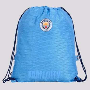Imagem de Mochila Saco Manchester City Esportiva Azul - Xeryus, Único