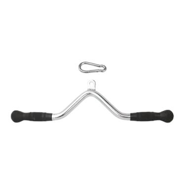 Imagem de oshhni Alça de barra de latência não deslizante com gancho com borracha de mão de mão de 22,8 polegadas Pressione a barra para baixo para equipamentos de