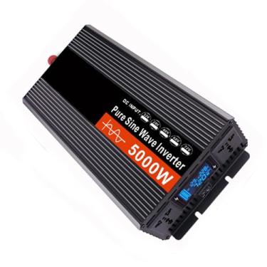 Imagem de 12V to 220V,HYZHANHONG 5000W DC 12V/24V/48V/60V/72V Inversor de onda senoidal pura Carregador DC Entrada AC Saída 120V/220V Conversor inversor de energia solar de baixa frequência, 48V para 110V