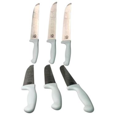 Imagem de Kit 6 Faca De Carne 8 Profissional Cabo De Plástico - SQ