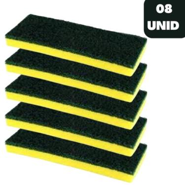 Imagem de Esponja GG Esfregão Abrasivo Lava Piso Azulejo 08 unid - MOP