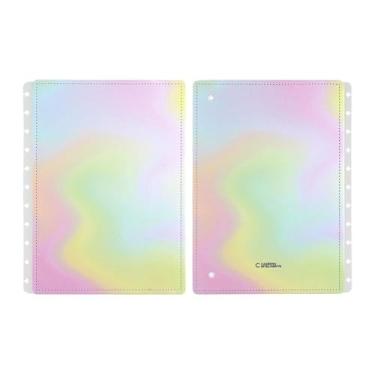 Imagem de Caderno Inteligente, Capa E Contracapa Candy Splash Algodão doce - Tamanho Grande (apenas capa e contra capa)