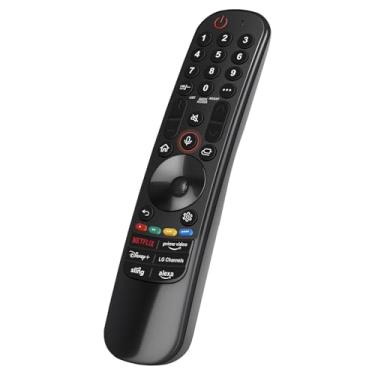 Imagem de Controle remoto mágico para substituição de controle remoto LG TV. Compatível com todas as Smart TVs LG 2020-2024 com função de voz e ponteiro. Garantia total de 2 anos.