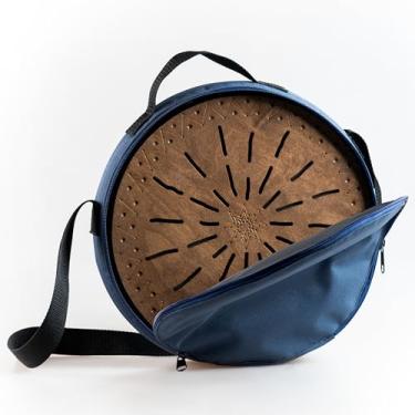 Imagem de Rain Disk "Waterfall" 30,5 cm | Instrumento para cura do som | Som relaxante da água | Tambor do oceano de madeira | Som meditativo longo e agradável | Com uma bolsa protetora macia