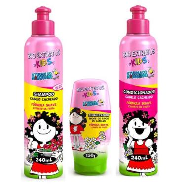 Imagem de Kit Bio Extratus Kids Cacheados Shampoo Condic + Finalizador