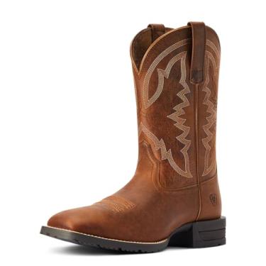 Imagem de ARIAT Botas Country Híbridas Masculinas Ranchwork, Marrom de palha, 8