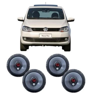 Imagem de Kit 4 Alto Falante Fox 4 Portas Dianteira Traseira 6" 200W