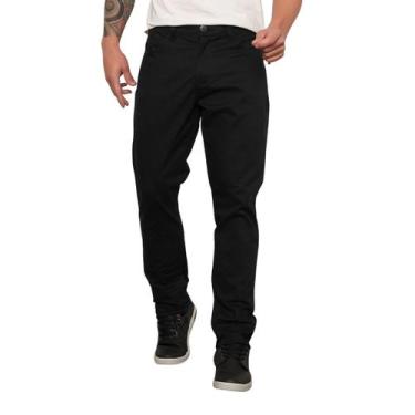 Imagem de Calça Sarja Masculina Preta Básica Modelo Casual Premium - SK JEANS, 4