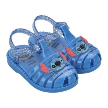 Imagem de Sandália Ipanema Kids Meninas Stitch Azul Glitter - GRENDENE, 21