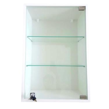 Imagem de Vitrine Suspensa Expositor Fechadura Porta Vidro Temperado