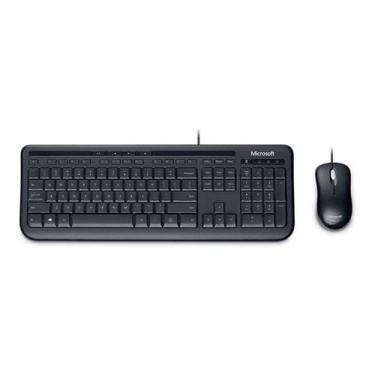 Imagem de Kit Teclado E Mouse Microsoft APB-00005 Wired Desktop 600 Preto