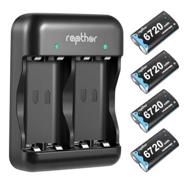 Imagem de Rapthor 2800mAh Rechargeable Battery Pack for Xbox One 2.4V Ni-MH Low Self Discharge for Xbox One/Xbox One S/Xbox One X/Xbox One Elite/Xbox Series S/X, Controller Batteries Pack with Charger