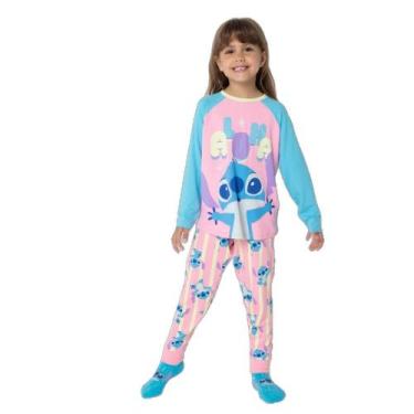 Imagem de Pijama Manga Longa Menina Stitch - Puket, 2