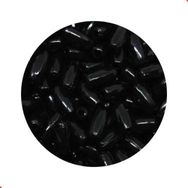 Imagem de Arroz perolado liso passante 7x20mm em abs com 500gr - LADEIRA BIJUTER