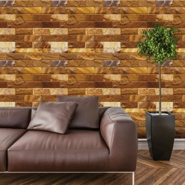Imagem de Papel de Parede Adesivo Tijolo Lavável Sala Quarto Cozinha 3 metros