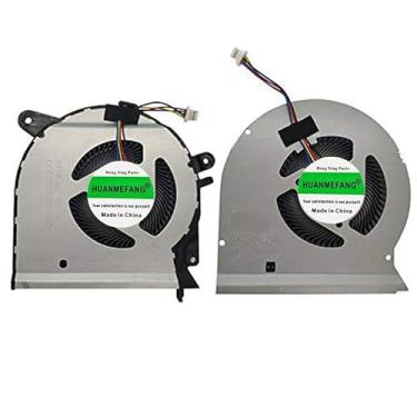 Imagem de HUANMEFANG Ventilador de resfriamento de GPU e CPU para ASUS ROG Strix GL503VS GL503VM Series DFS2013126ROT FK07 DFS2013126QOT FK06 183G-03NY 183F-0231 um par