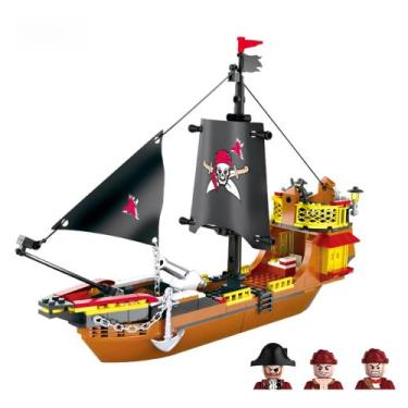 Imagem de Blocos de Construção de Navio Pirata COGO - Brinquedo para Crianças e 