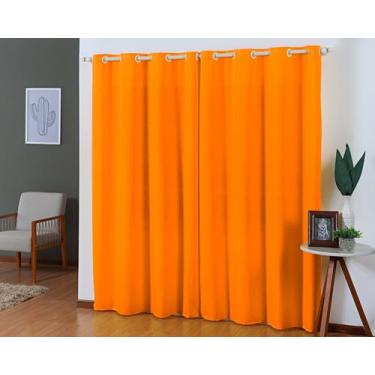 Imagem de Cortina Tecido Oxford 3,00 x 2,50 Sala Quarto Janela para Varão - J H 