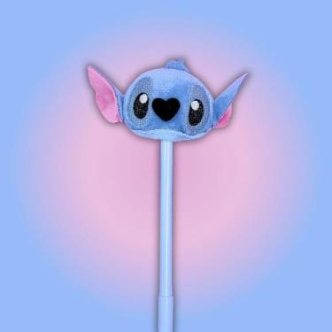 Imagem de Caneta em Gel Azul Pelucia Stitch Ponta Fina 0.5mm Unidade  Fofo  Pape