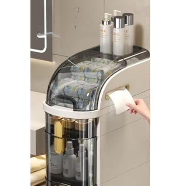 Imagem de Organizador Com Gavetas E Rodinhas Para Banheiros Salões E Manicure Design Moderno E Compacto Multifuncional