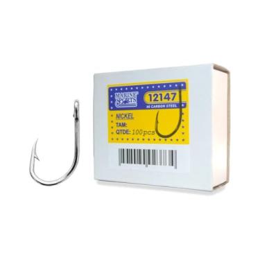Imagem de Anzol Pesca Marine Sports Nickel 12147 Aço Carbono Nº 7/0 - Caixa 100un
