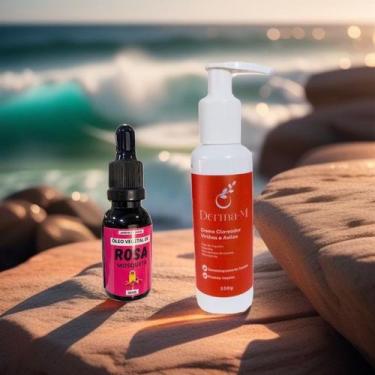 Imagem de Derma-mi Creme clareador de virilhas e axilas + óleo vegetal de rosa M