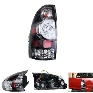 Imagem de Luz de freio traseira do lado esquerdo do motorista substituição para Toyota Tacoma 2005-2015 | Versão LED/Lente fumê | Substituição # 8156004150、81560-04150、TO2800158 (lado esquerdo do motorista)