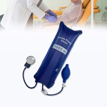 Imagem de EDWERD Bolsa De Pressão Portátil 1000 Ml, Manguito Para Fluidos Intravenosos Com Medidor E Bomba Uso Emergencial