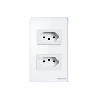 Imagem de Tomada Dupla 10A Inteligente Wi-Fi Ets 1002 Branco 4850064 - Intelbras