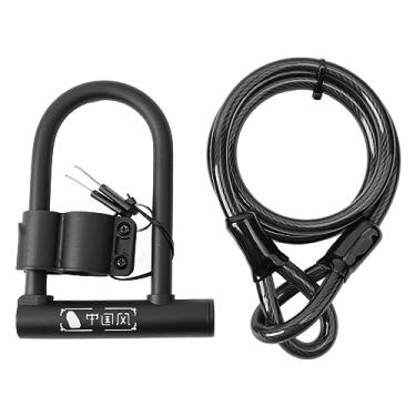 Imagem de Bicicleta de Serviço U Lock - Roubo High Security Lock for Mountain and Road Bikes, Portable & Design
