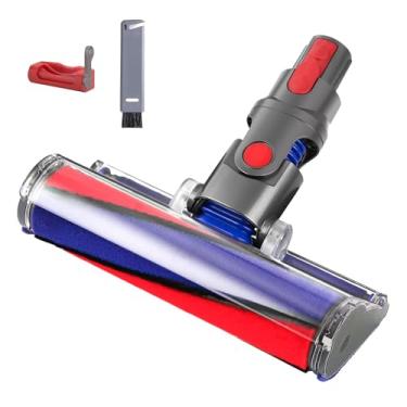 Imagem de ilovelife Cabeça de limpador de rolo macio compatível com aspirador de pó Dyson V7 V8 V10 V11, peças de substituição de cabeça de rolo fofas para madeira e superfícies lisas