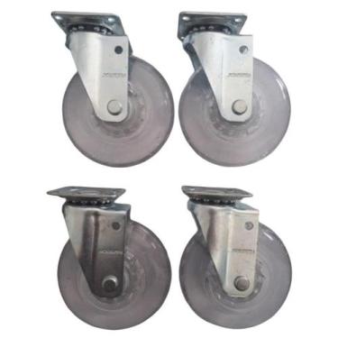 Imagem de Rodizio Para Carrinhos E Móveis Roda Gel Kit Glap 310 Gel - Movifacil