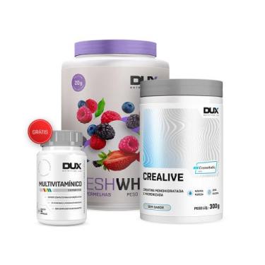 Imagem de KIT CREATINA CREALIVE (CREAVITALIS) 300g + FRESHWHEY 900g + Brinde MUL