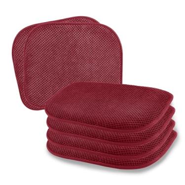 Imagem de SWEMSTAR Almofadas de cadeira - Almofadas de cadeira de jantar de cozinha, almofada de assento de espuma para cadeiras, almofadas de banco de bar antiderrapante