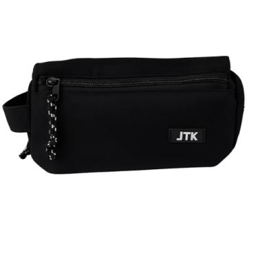 Imagem de Estojo Escolar Grande com 3 Divisórias Organizador Adulto Juvenil Infantil Box Lapis Canetas Faculdade Nylon