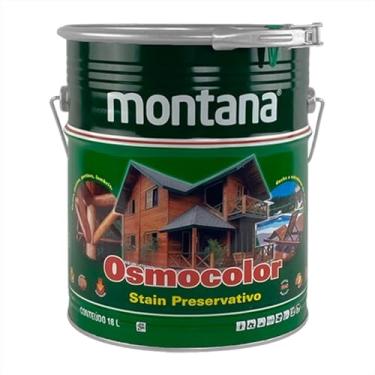 Imagem de Osmocolor Stain Castanho Uv Deck Madeira Montana 18 Litros Acabamento Acetinado