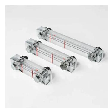 Imagem de Oil Level Gauge, Screw Air Compressor Oil Mirror Oil Sight Glass Oil Level Gauge Oil Window Hole Centre Distance 40 50 60 80 100 120 150 200MM Silver 1PC(80mm Screw M10)