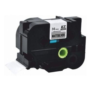 Imagem de Fita Compatível Brother Tze-M961 Prata Letra Preta 36mm - Genérica Bro
