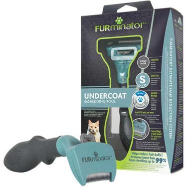 Imagem de Escova Tira Pelo Furminator Para Gatos Pelo Longo Pequeno