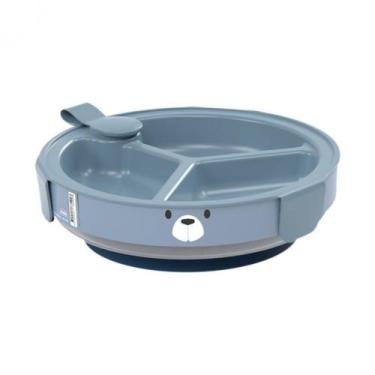 Imagem de Prato Térmico Com 3 Divisórias Urso Azul Buba