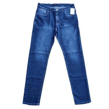 Imagem de Calça Slim Fit Masculina Jeans Destroyed com Elastano Plus Size 48 ao 54-Masculino
