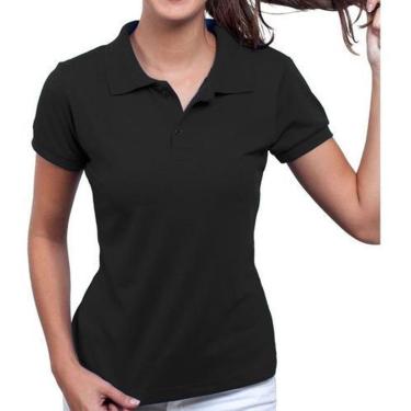 Imagem de Camisa Polo Feminina Camiseta Gola Atacado Uniforme Piquet-Feminino
