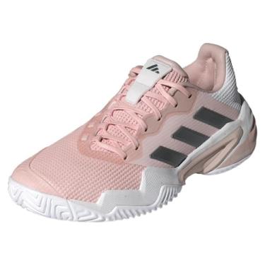 Imagem de adidas Tênis feminino Barricade 13, Rosa arenoso/cinza/rosa arenoso metálico, 37