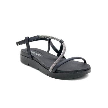Imagem de Sandália flatform beira rio, Preto, 35